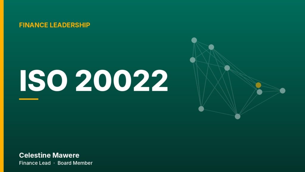 Cover graphic for the article: ISO 20022: Why Payment Data Is a Finance Issue