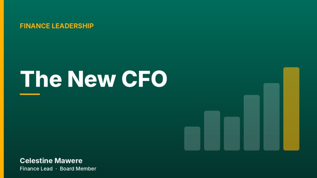 Cover graphic for the article: The New CFO: Leading Through Ambiguity