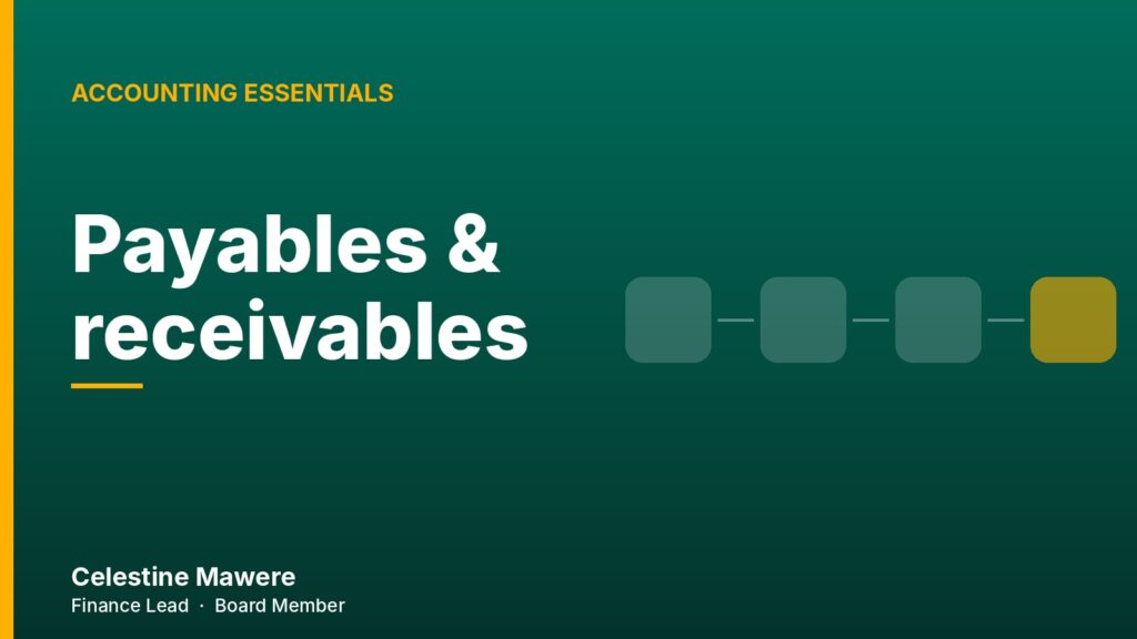 Cover graphic for the article: Journal Entries for Payables and Receivables